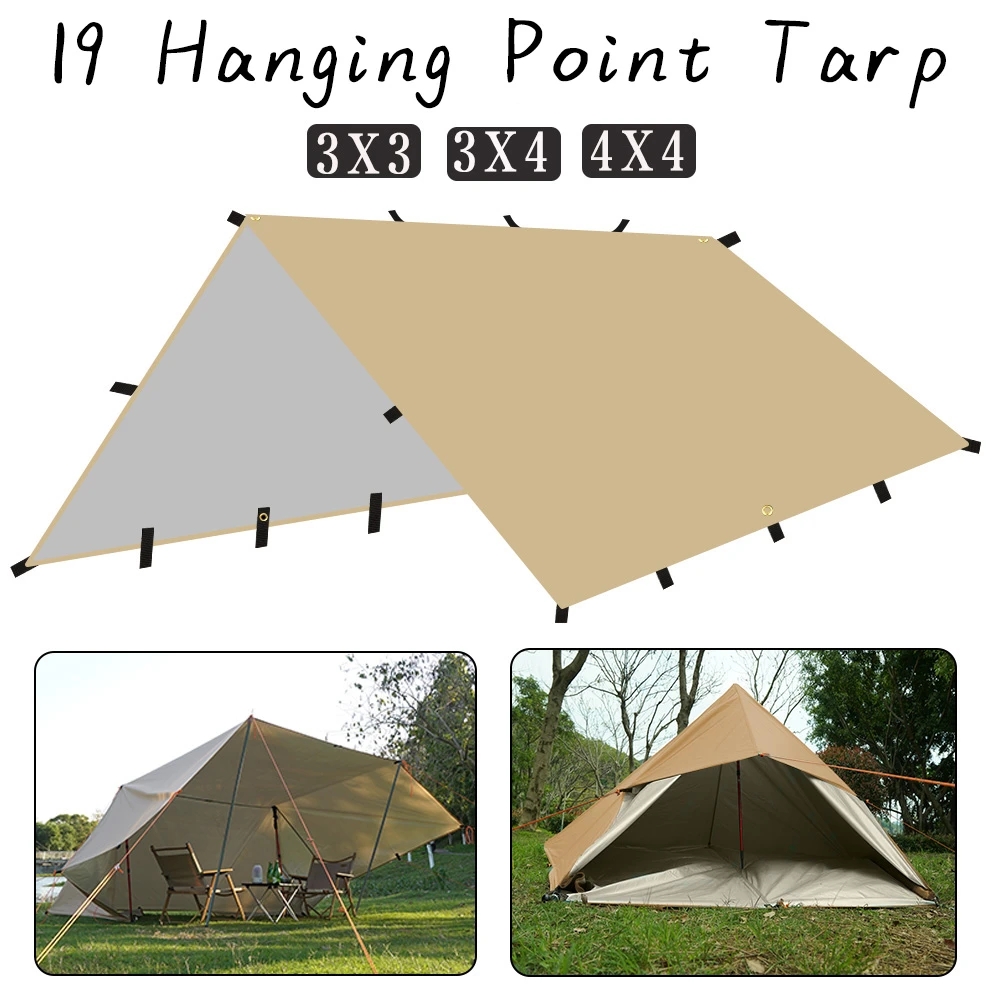 4x4m 4x3m 3x3m 19 Hang Points  - огляд і ціна Sun Sail Shade