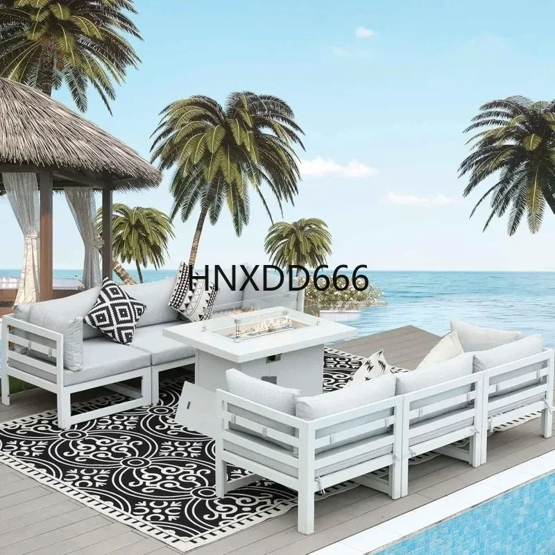 7-Piece Aluminum Outdoor Patio - огляд і ціна Outdoor Furniture Fire Pit Set