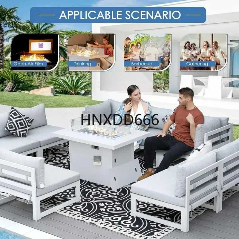 7-Piece Aluminum Outdoor Patio - огляд і ціна Outdoor Furniture Fire Pit Set