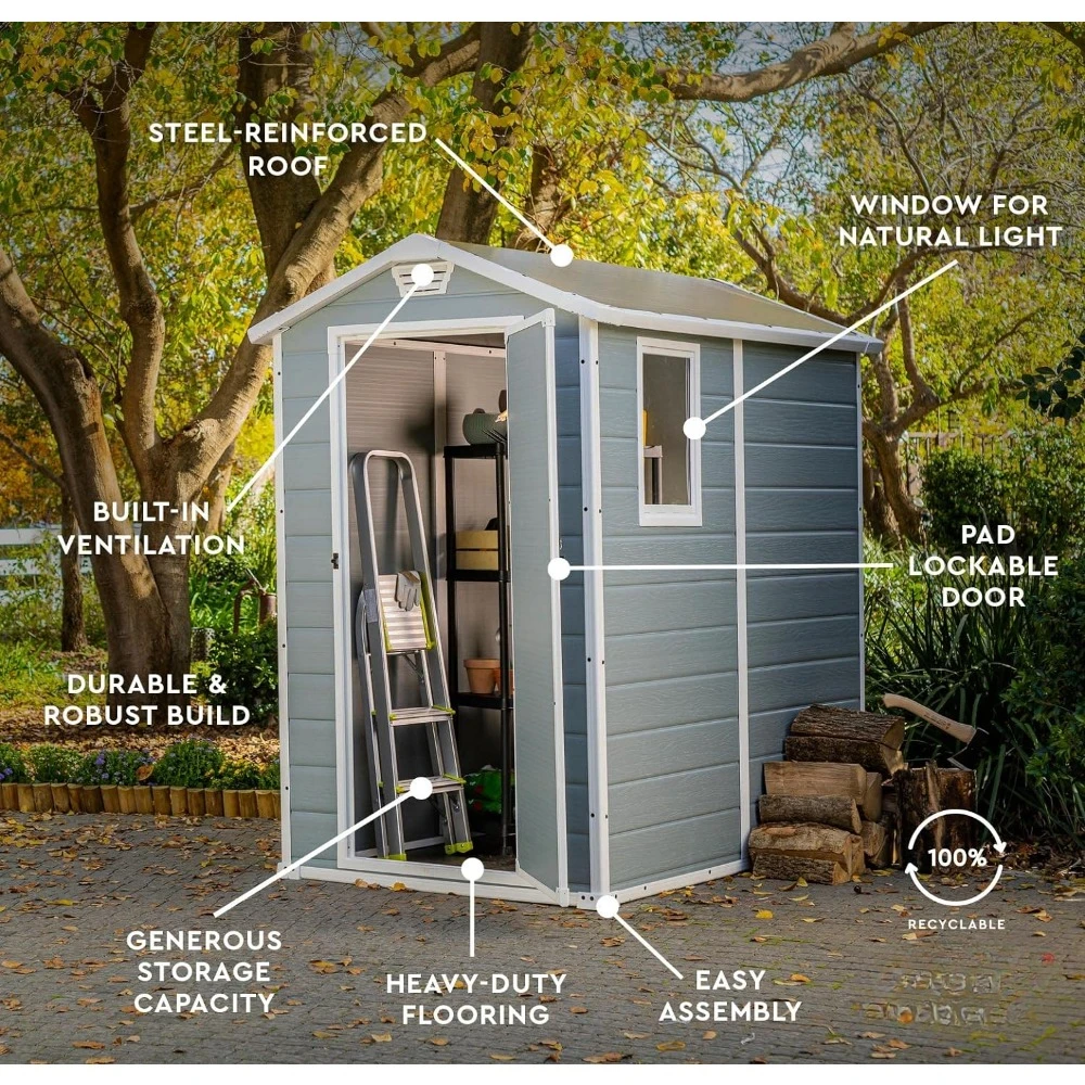 A Manor 4x6 Resin Outdoor Stor - огляд і ціна Outdoor Furniture In Store