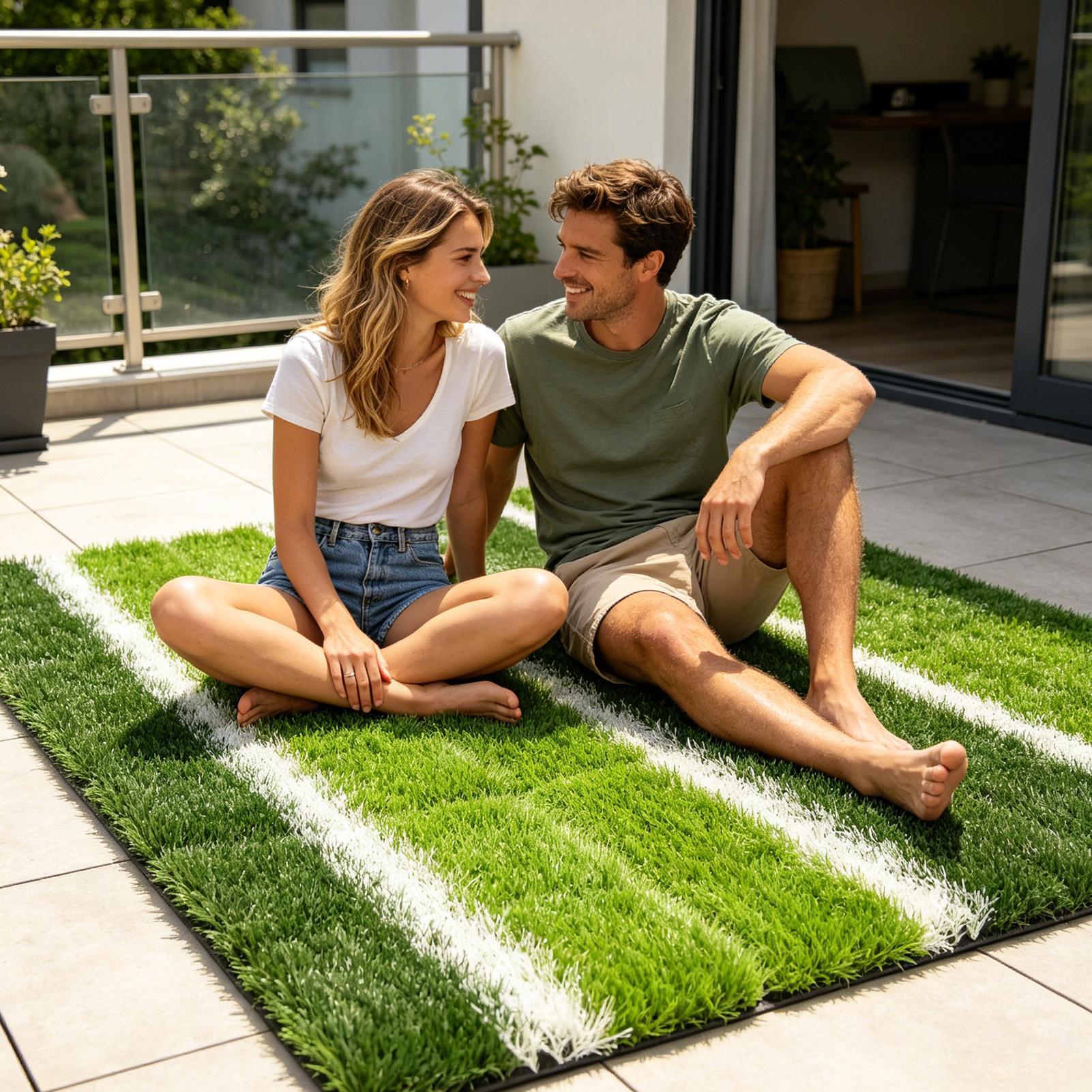 Faux Grass Rug 15.7x15.7in Sof - огляд і ціна Outdoor Rug Waterproof