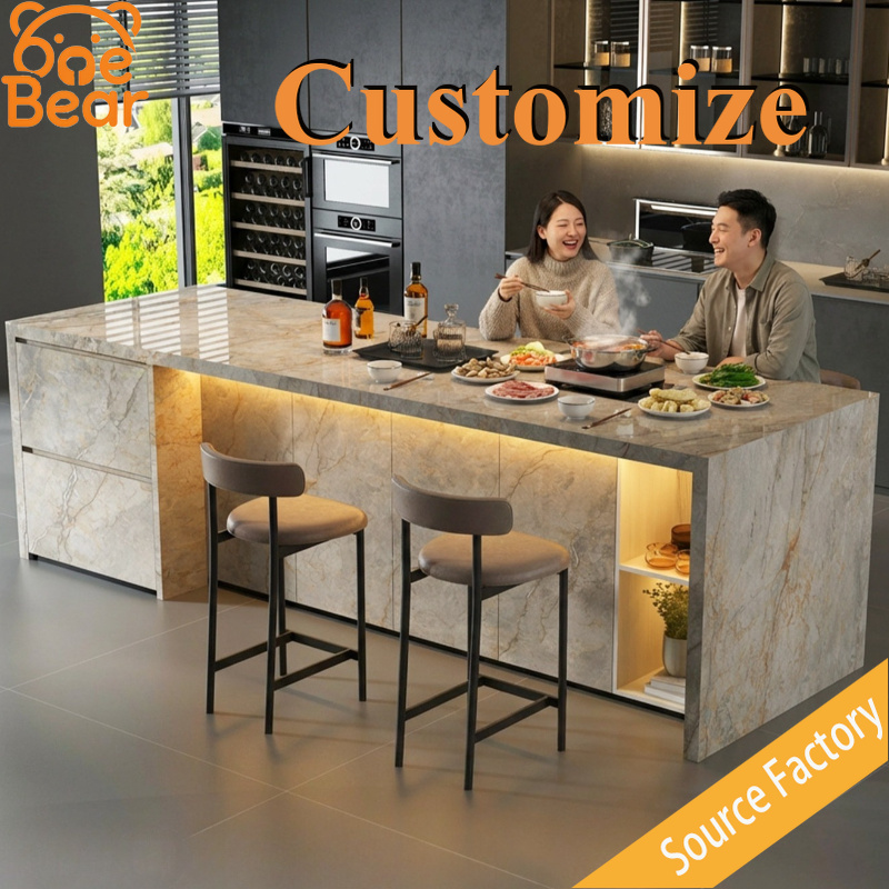 Square Solid Marble Island Cou - огляд і ціна Outdoor Furniture Easy To Clean