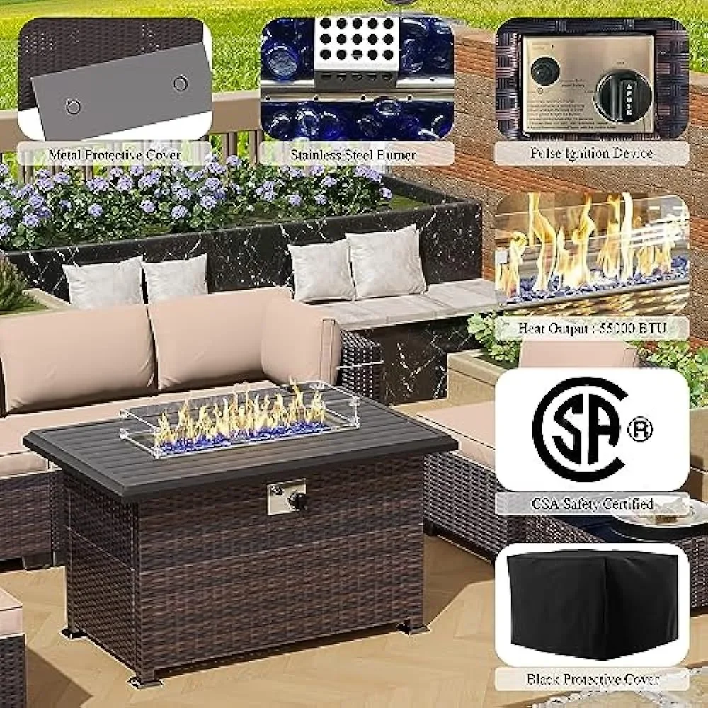 -Patio Furniture Set With Prop - огляд і ціна Outdoor Furniture Fire Pit Set