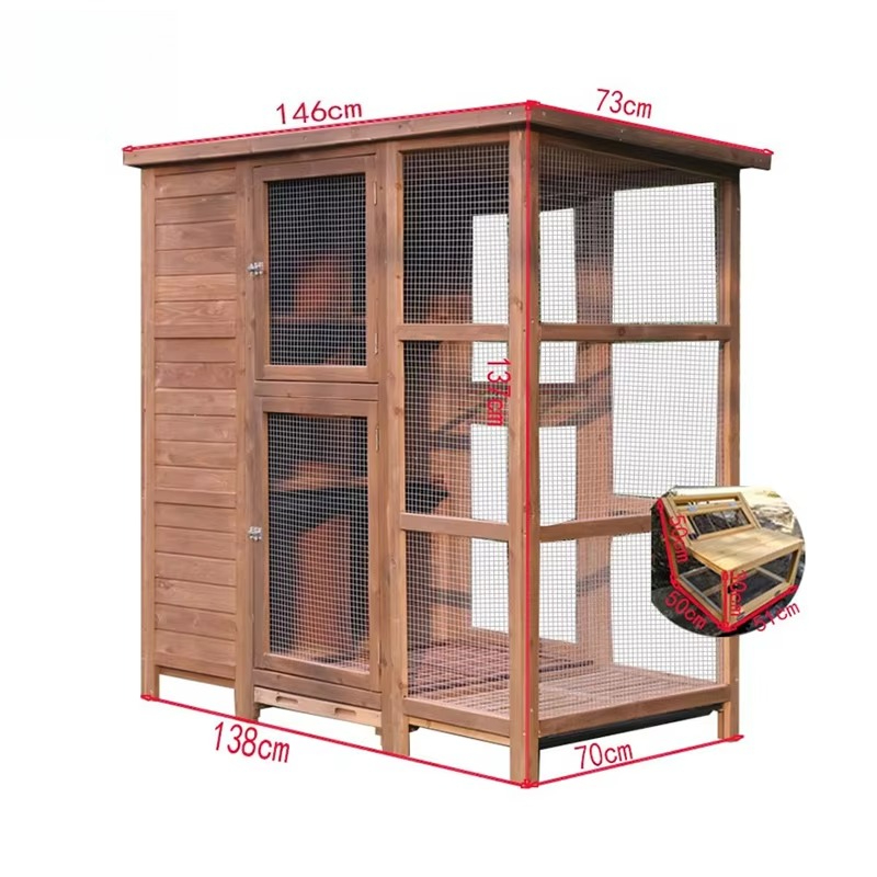 Large Wooden Bird Aviary Cage  - огляд і ціна Outdoor Furniture Easy To Clean