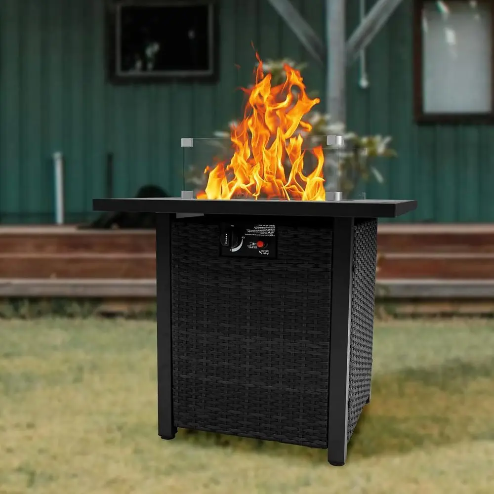 Wicker Outdoor Patio Furniture - огляд і ціна Outdoor Furniture Fire Pit Set