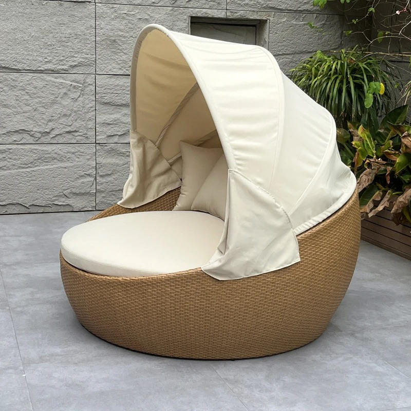 Daybed,Anti-UV Rustproof Round - огляд і ціна Rattan Lounge Set