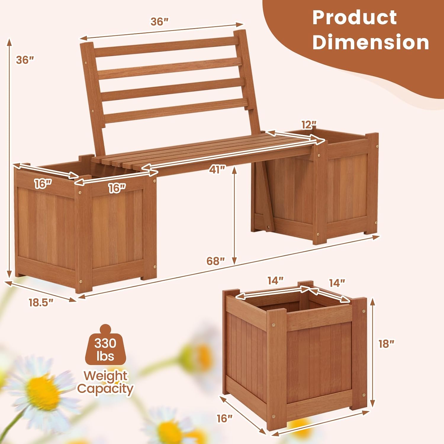 Outdoor Bench With Backrest Co - огляд і ціна Outdoor Furniture Oil