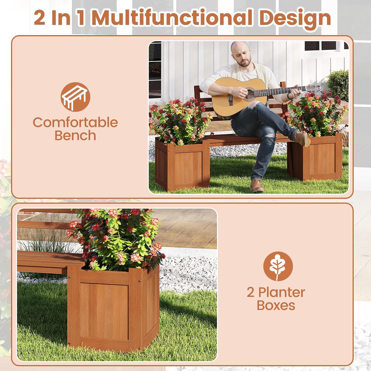 Outdoor Bench With Backrest Co - огляд і ціна Outdoor Furniture Oil