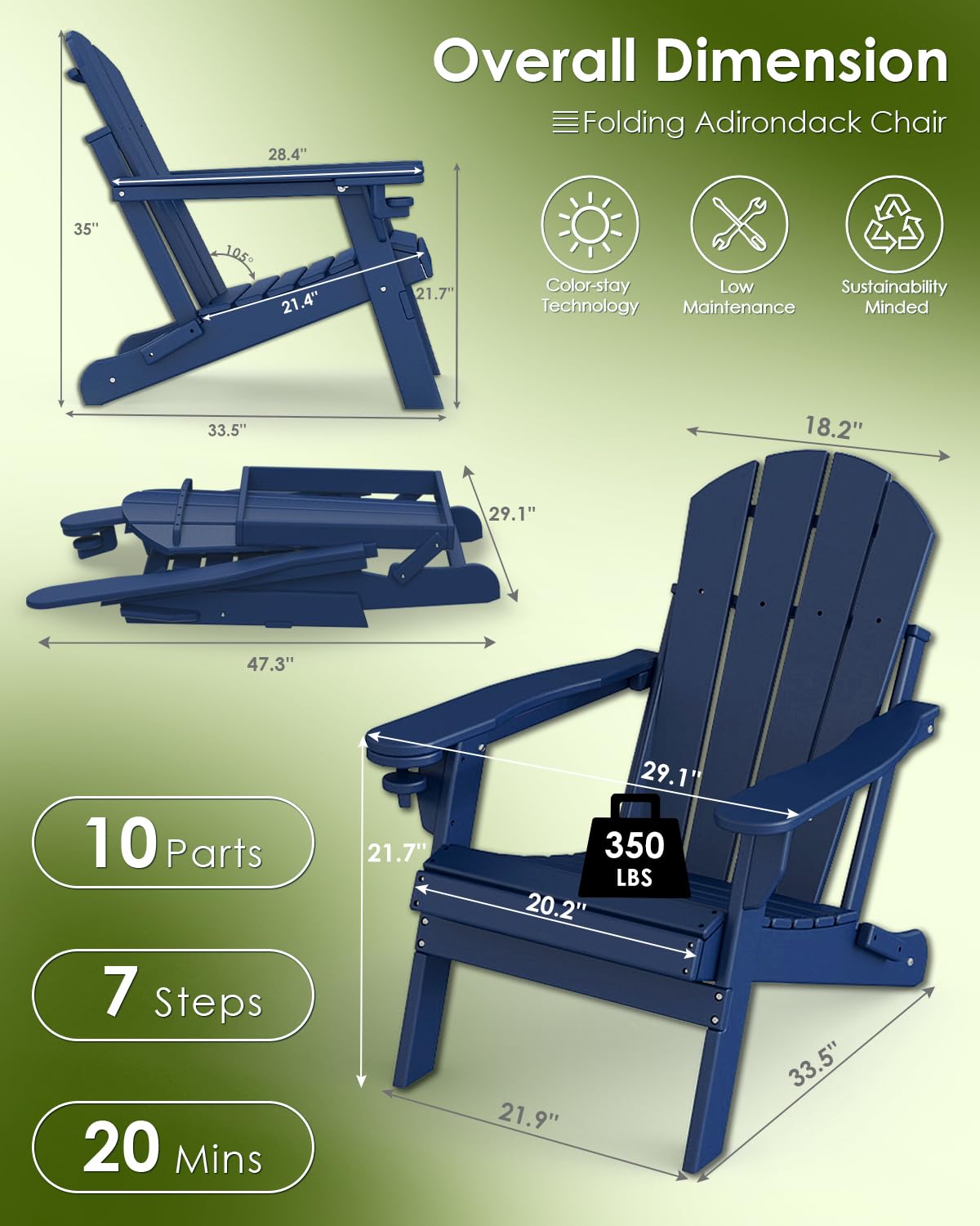 Chair Set 2, Folding All Weath - огляд і ціна Outdoor Furniture Fire Pit Set