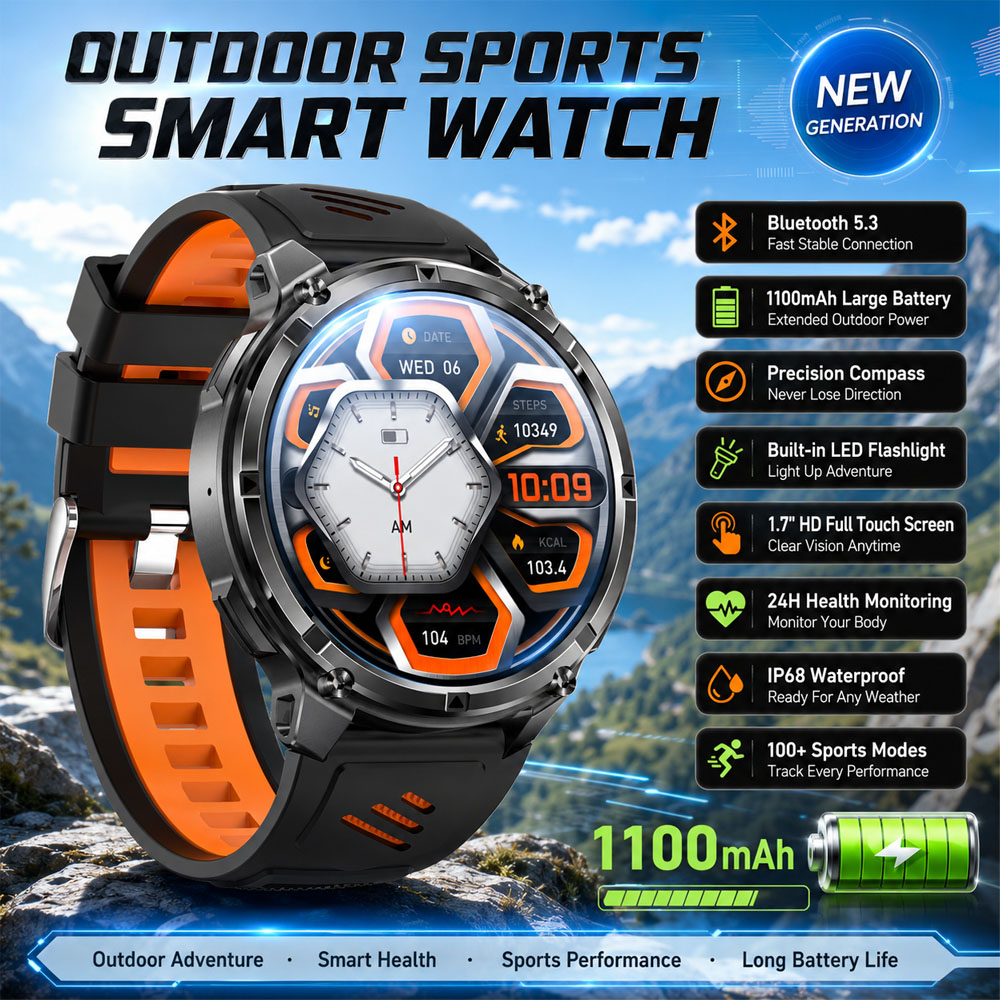 YAOCX AMOLED Smartwatch Men 11 - огляд і ціна Outdoor Rug Waterproof