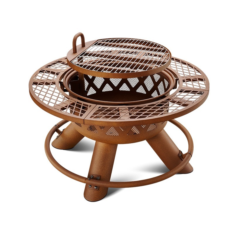 2026 Modern Outdoor Steel Char - огляд і ціна Outdoor Furniture Fire Pit Set