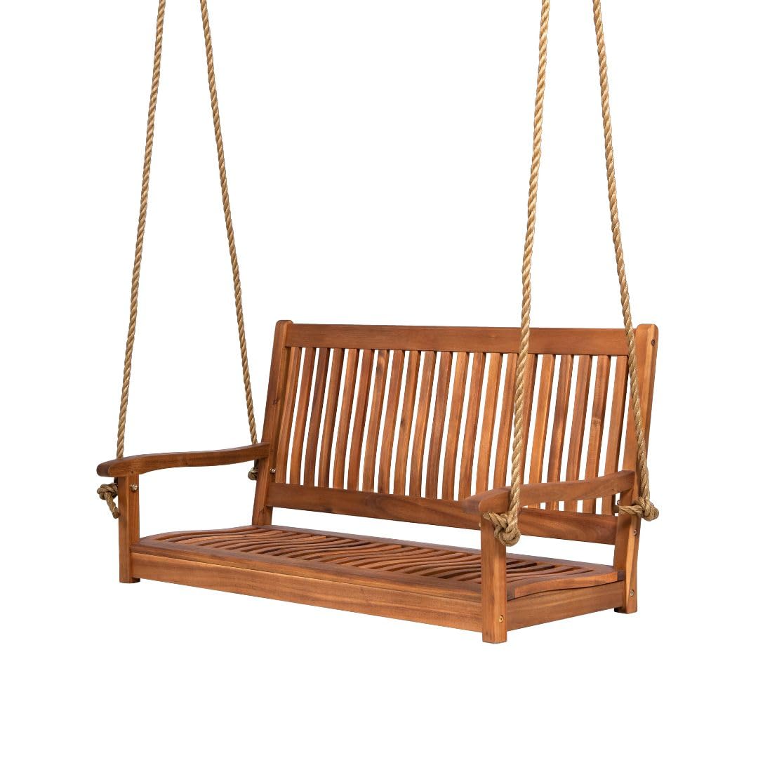 5ft Acacia Wood Porch Swing We - огляд і ціна Outdoor Furniture Oil
