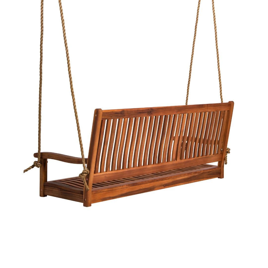5ft Acacia Wood Porch Swing We - огляд і ціна Outdoor Furniture Oil
