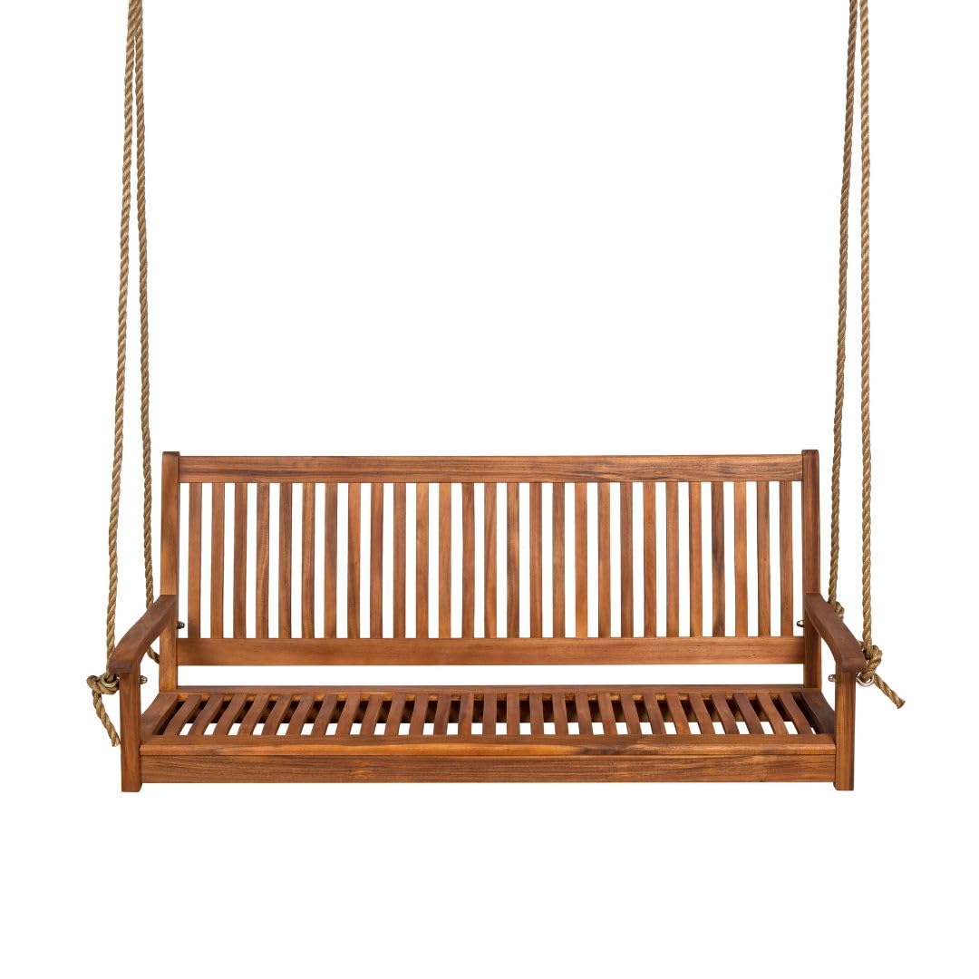 5ft Acacia Wood Porch Swing We - огляд і ціна Outdoor Furniture Oil