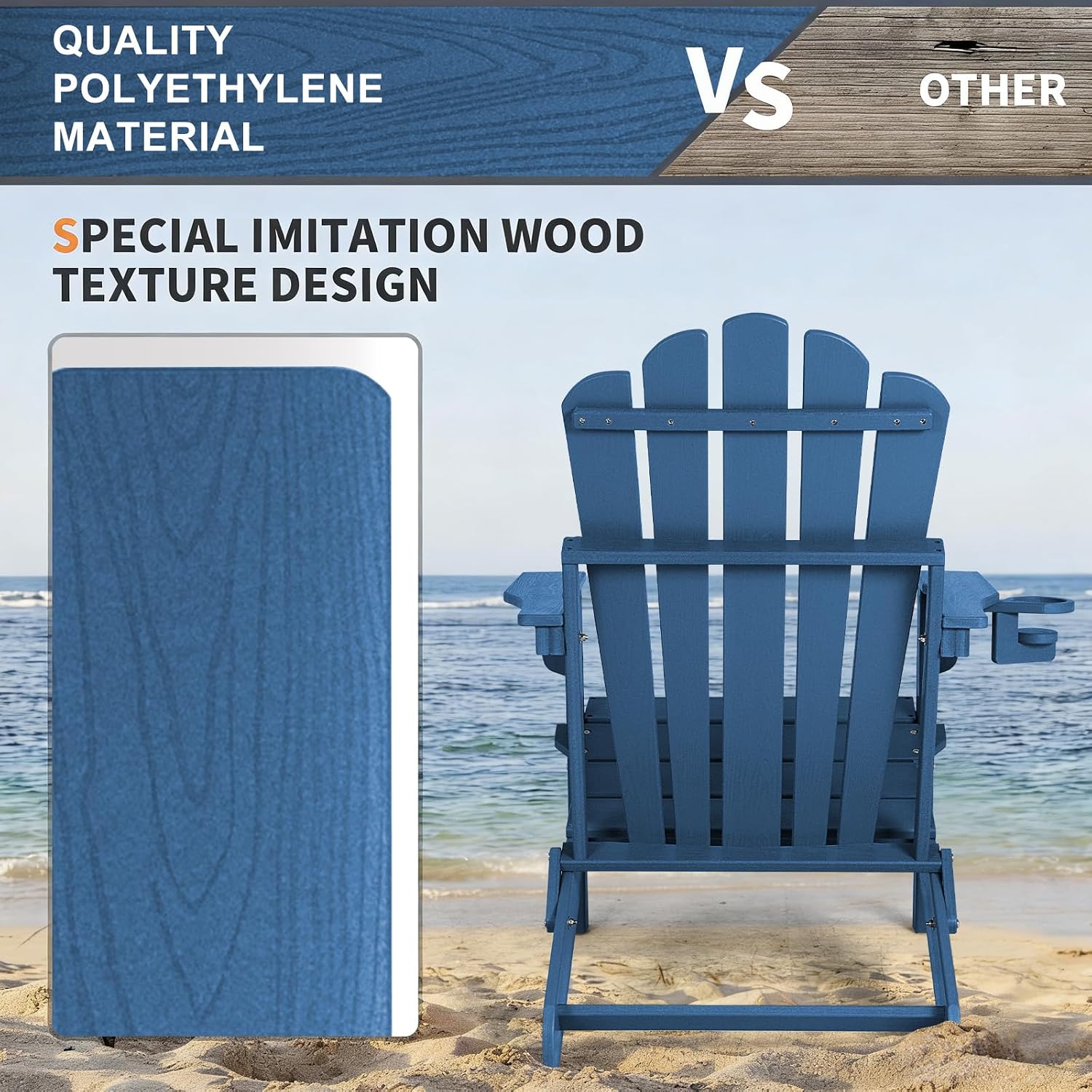 Oversized Folding Adirondack C - огляд і ціна Outdoor Furniture Easy To Clean