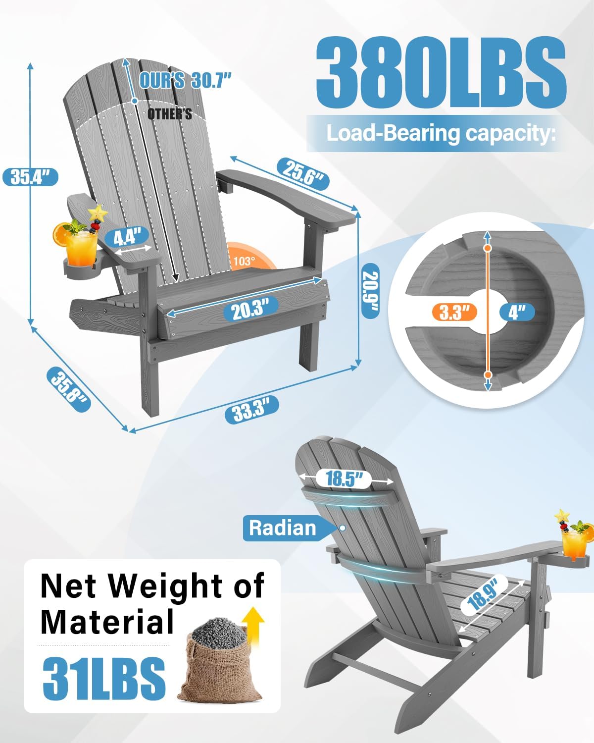 Weather Resistant Adirondack C - огляд і ціна Outdoor Furniture Fire Pit Set