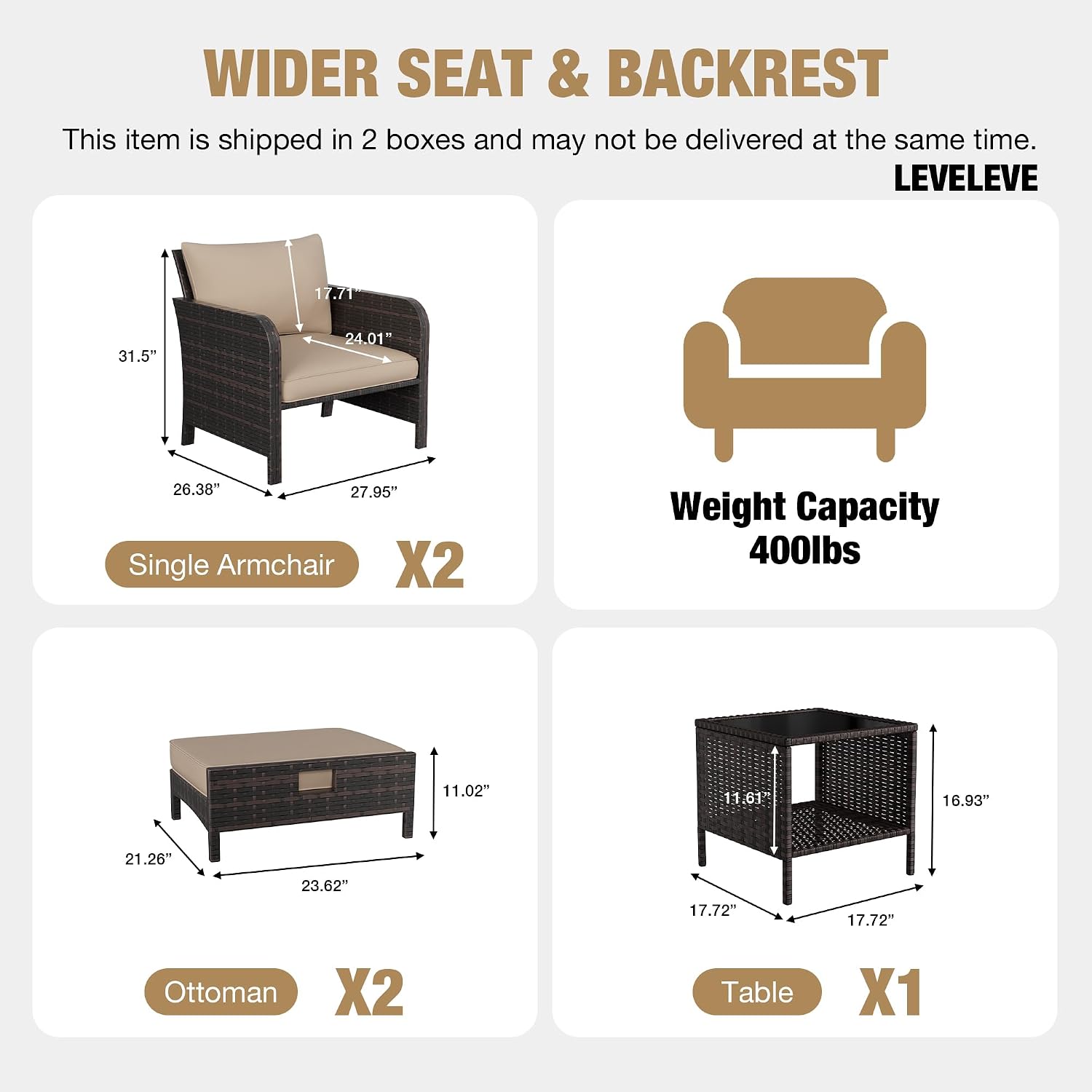 Patio 5 Piece Conversation Fur - огляд і ціна Outdoor Furniture Diy