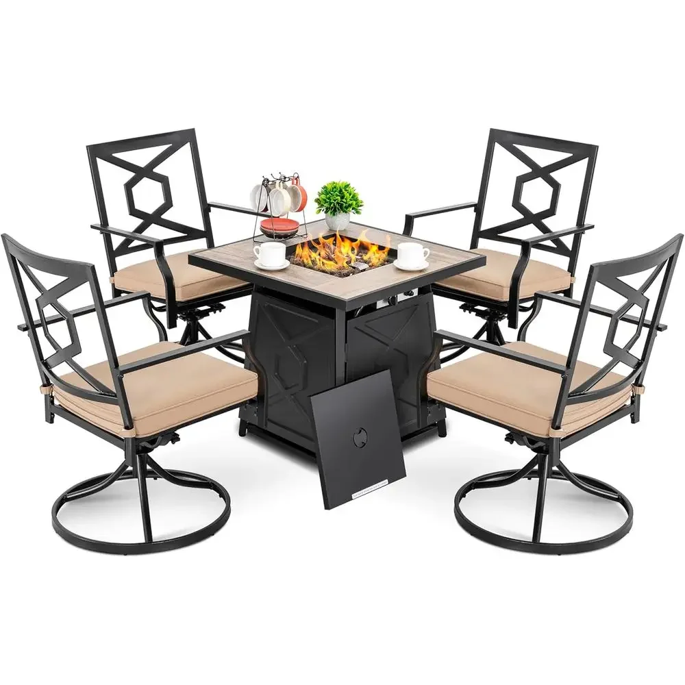 5-Piece Outdoor Patio Furnitur - огляд і ціна Outdoor Furniture Fire Pit Set
