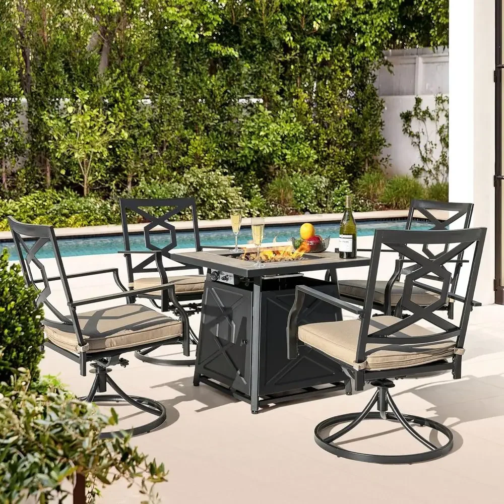 5-Piece Outdoor Patio Furnitur - огляд і ціна Outdoor Furniture Fire Pit Set